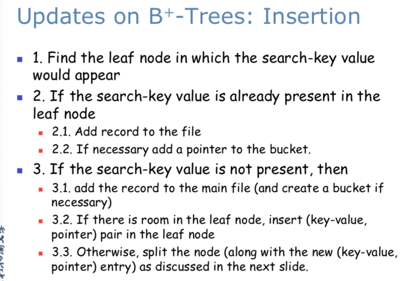B+树的更新